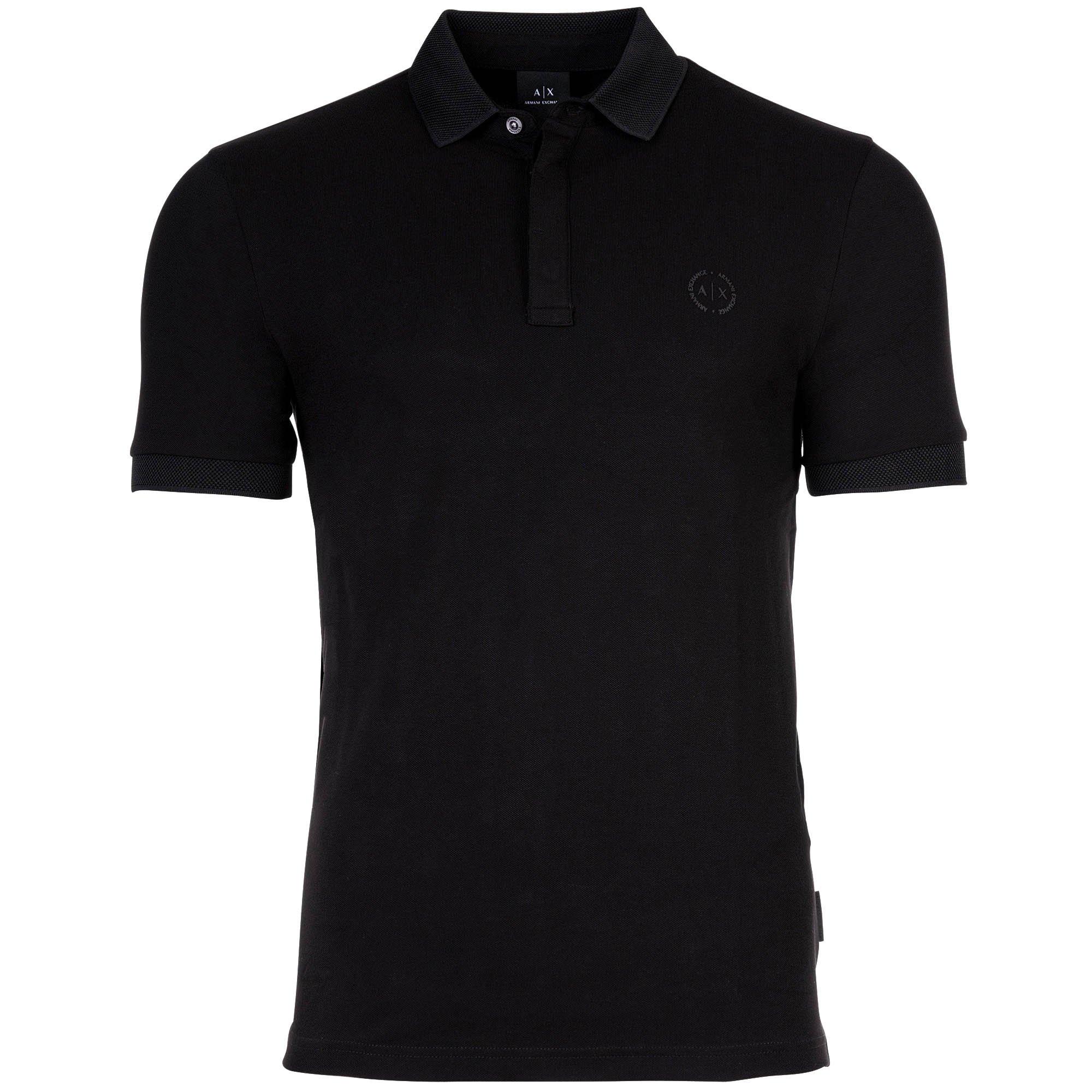 Image of Poloshirt Bequem Sitzend Damen Schwarz XXL
