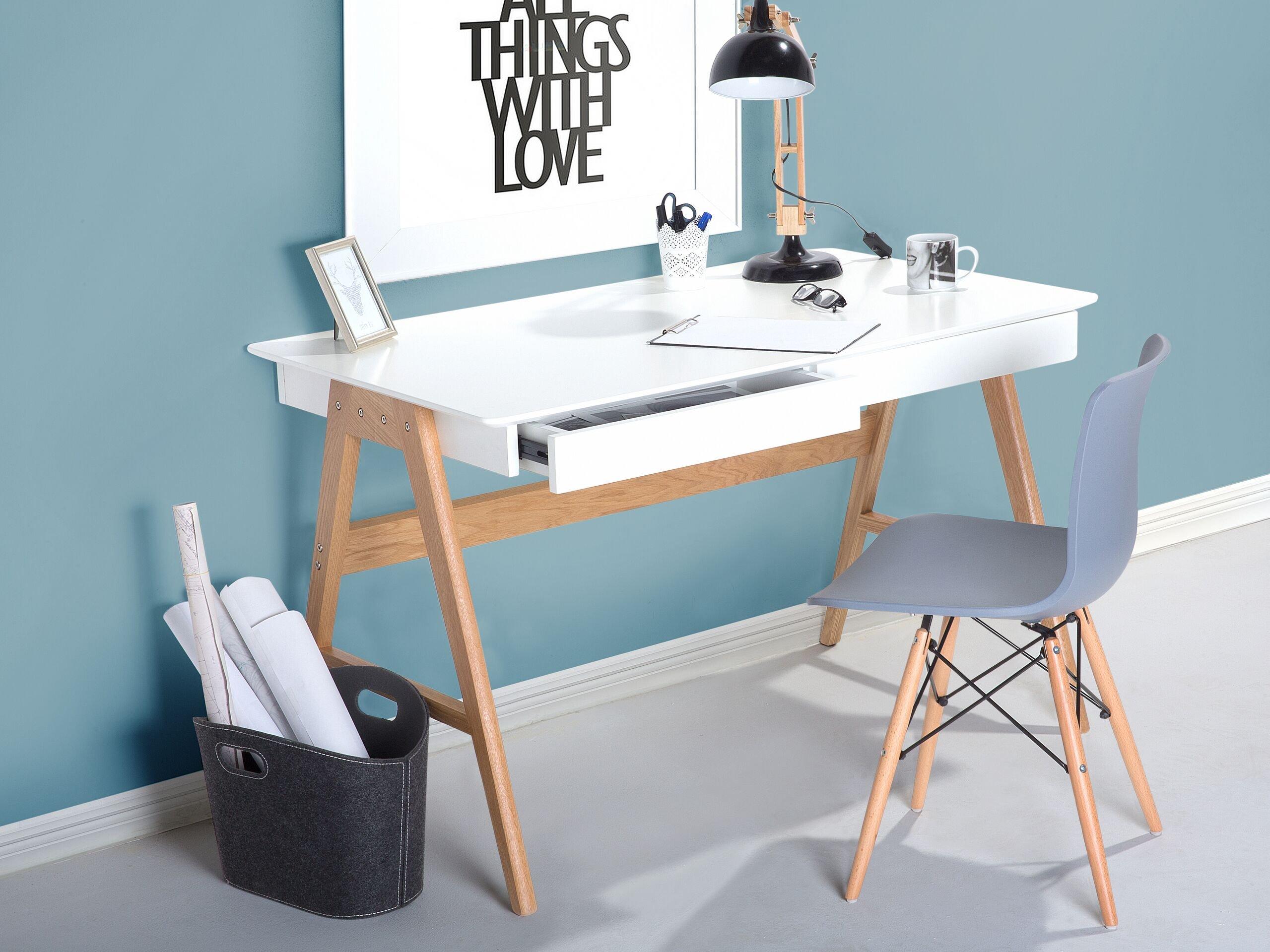 Beliani Table de bureau en MDF Moderne SHESLAY  