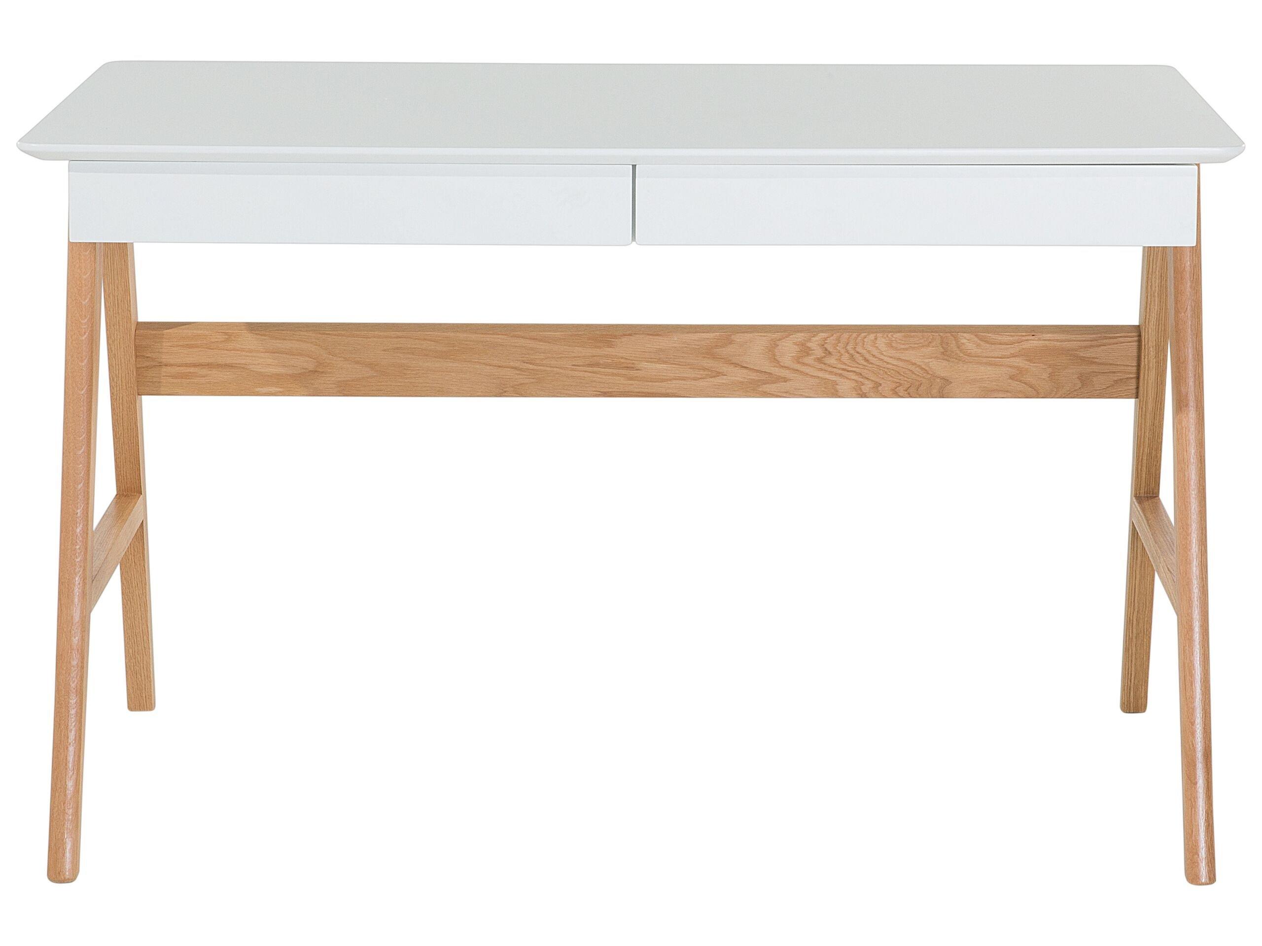 Beliani Schreibtisch aus MDF-Platte Skandinavisch SHESLAY  