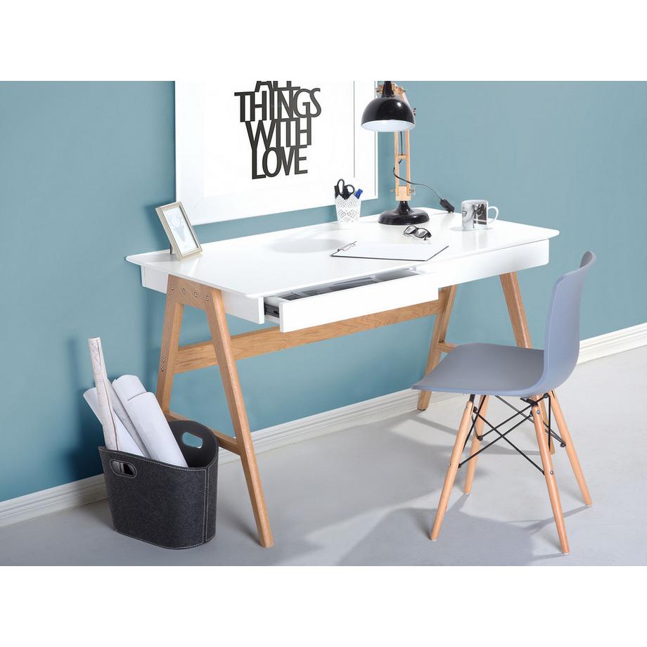 Beliani Table de bureau en MDF Scandinave SHESLAY  