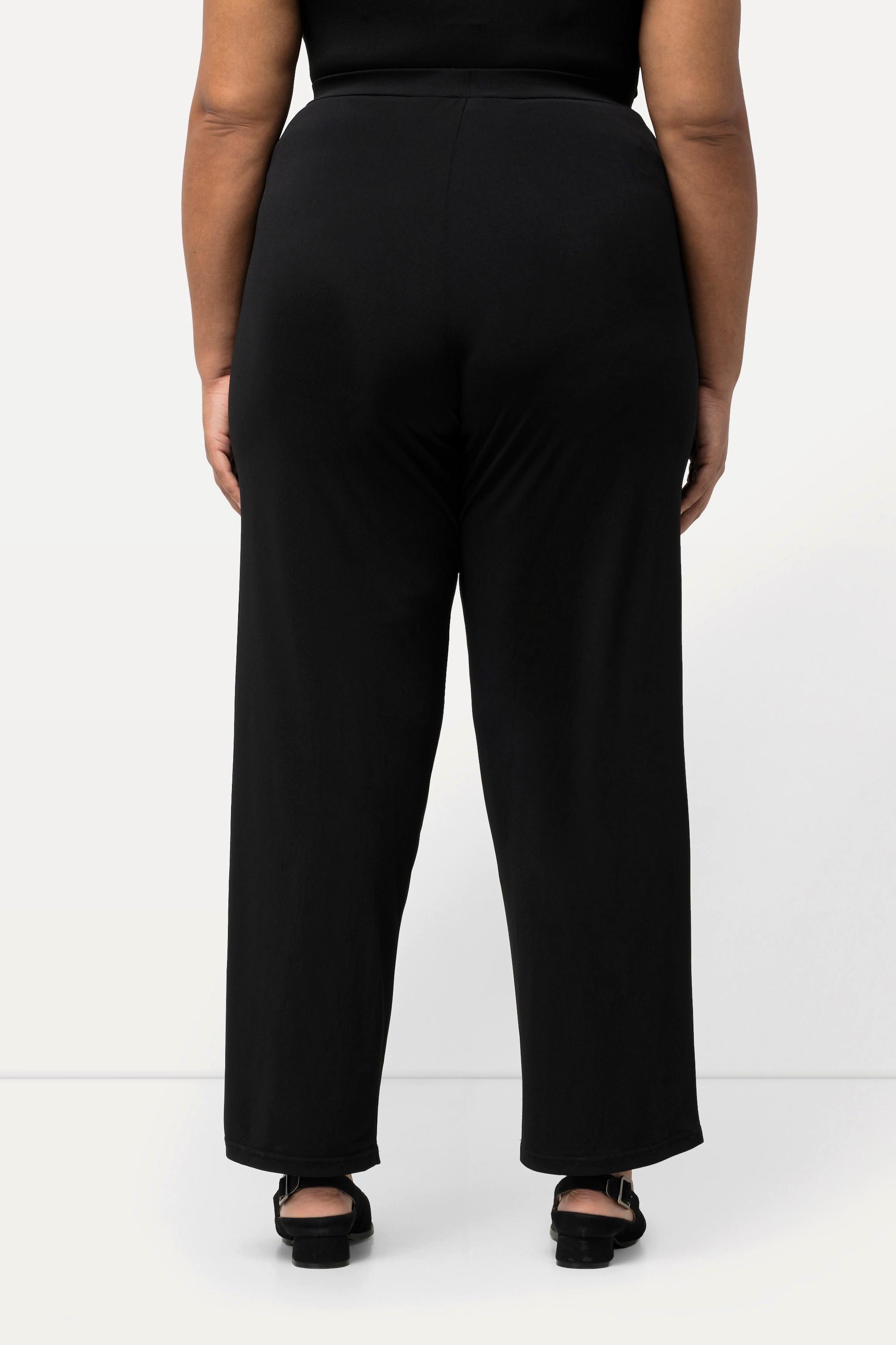 Ulla Popken  Pantalon en jersey, coupe Relaxed Fit avec taille élastique 