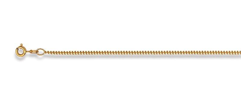 Image of Collier Panzer Gelbgold 375, 1.8mm, 42cm Unisex Gelbgold 42cm