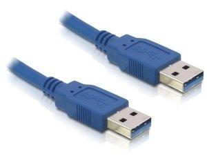 Image of USB 3.0-A male/male - 1m USB Kabel USB A Blau
