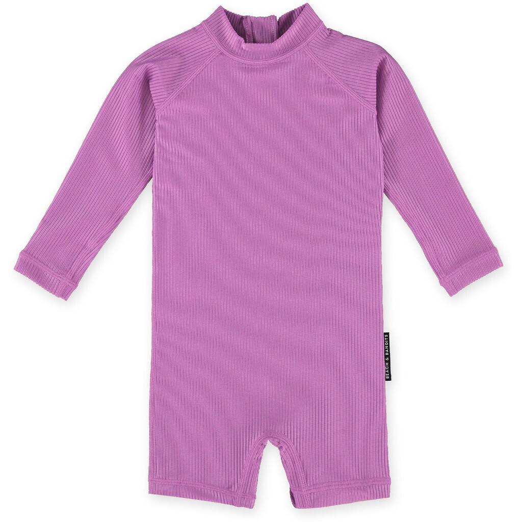 Image of Badeoverall Baby Ribbed Orchid Unisex Violett 74