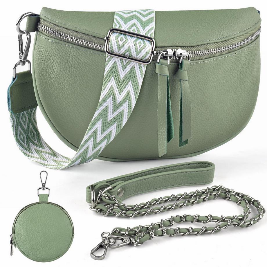 Sac à Bandoulière Pour Téléphone Portable, Véritable Sac à Bandoulière avec 2 Larges Bretelles