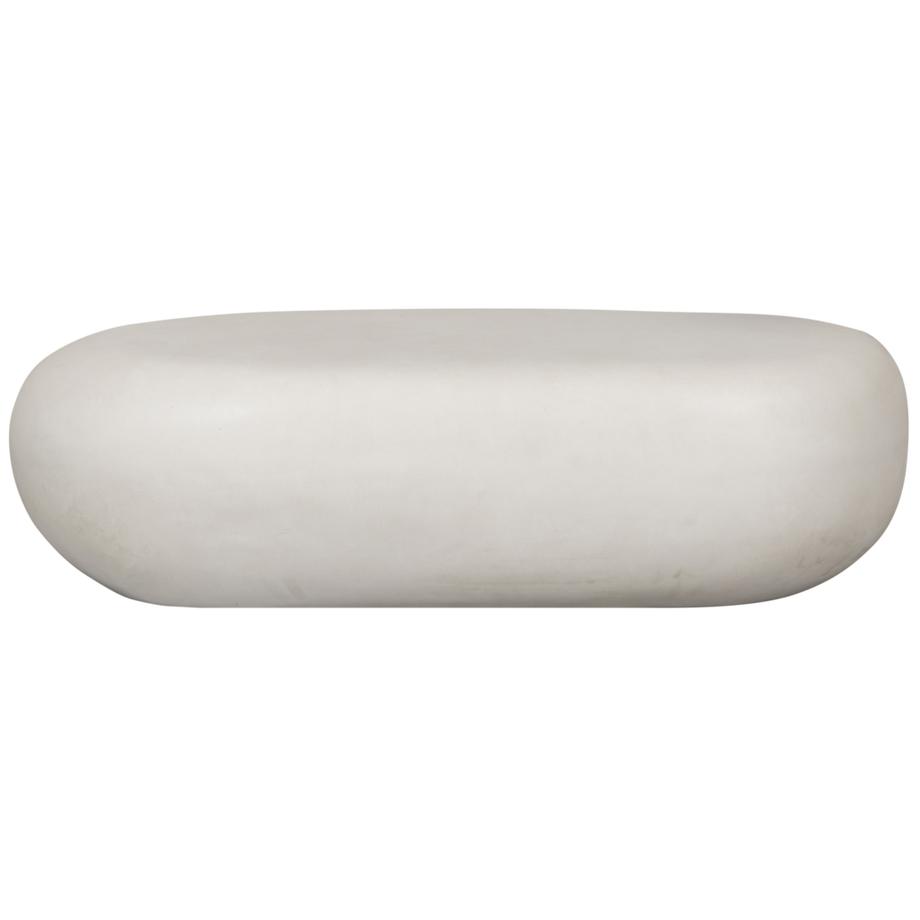 mutoni Tavolino Pebble bianco 100x43  