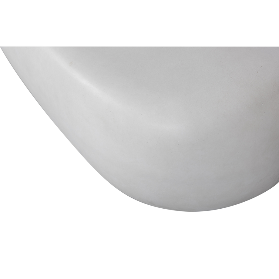 mutoni Tavolino Pebble bianco 100x43  