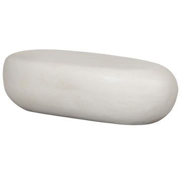 Tavolino Pebble bianco 100x43