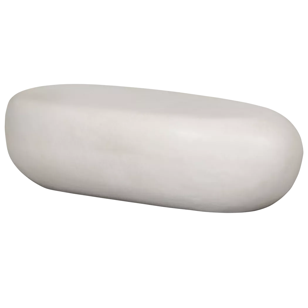 mutoni - Couchtisch Pebble weiss 100x43, One Size