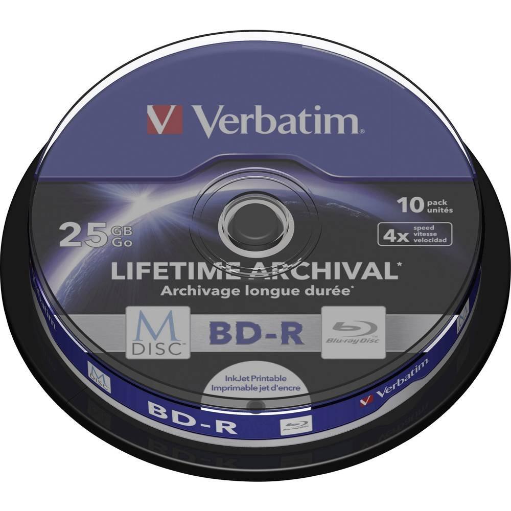 Verbatim  Verbatim 43825 M-DISC Blu-ray vergine 25 GB 10 pz. Torre stampabile 