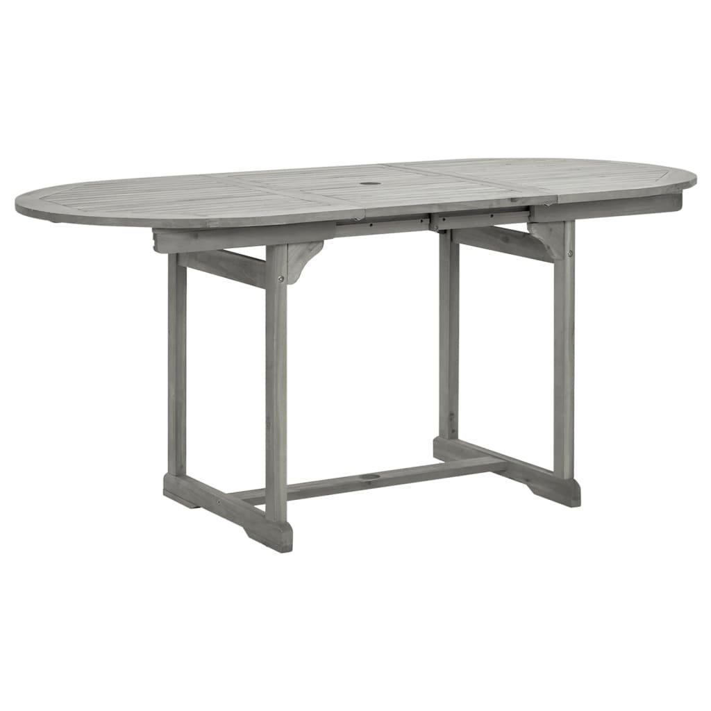 VidaXL Table de jardin bois d'acacia  