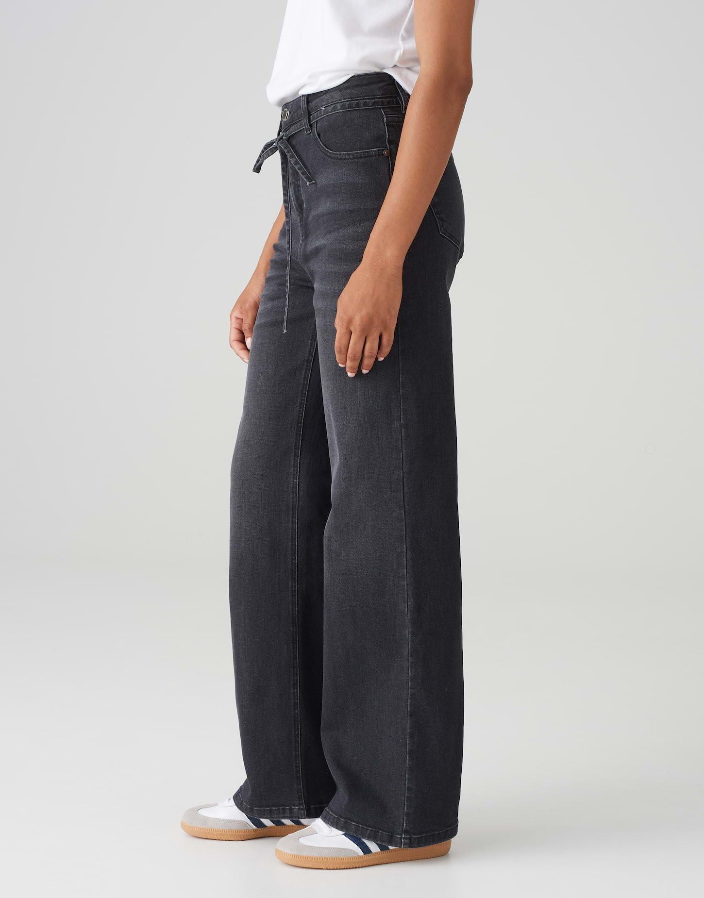 OPUS  Wide Leg Jeans Marli belt 