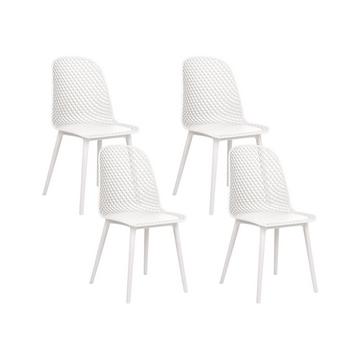 Lot de 4 chaises en Matière synthétique Moderne EMORY