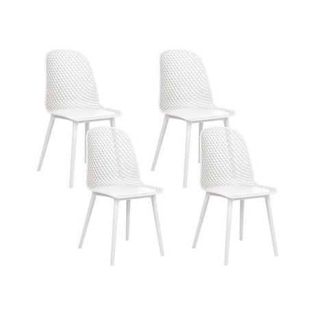 Beliani Lot de 4 chaises en Matière synthétique Moderne EMORY  