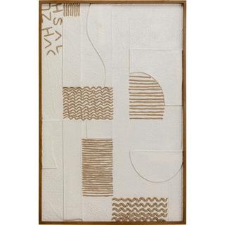 KARE Design Tableau-objet Sandy Geometric 81x122  
