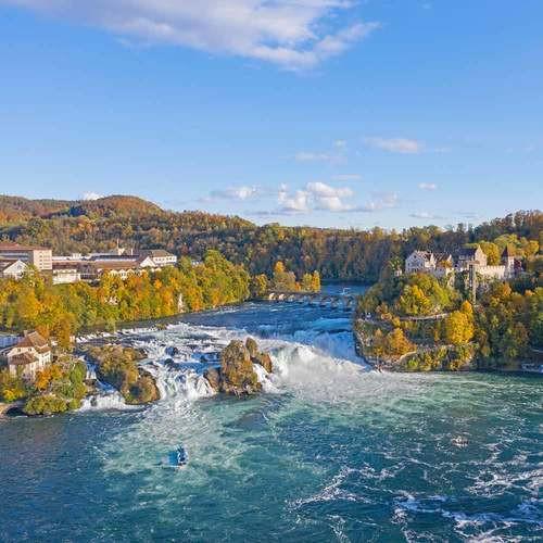 Image of Helikopterflug Rheinfall - 50 Minuten (für 1 Person) Unisex