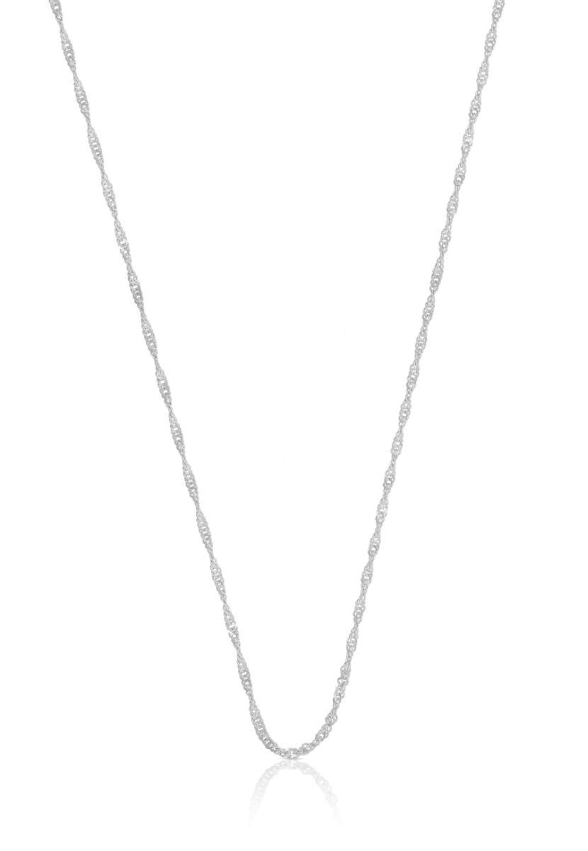 Image of Collier Singapur Weissgold 750, 1.2mm, 42cm Damen Silber 42cm