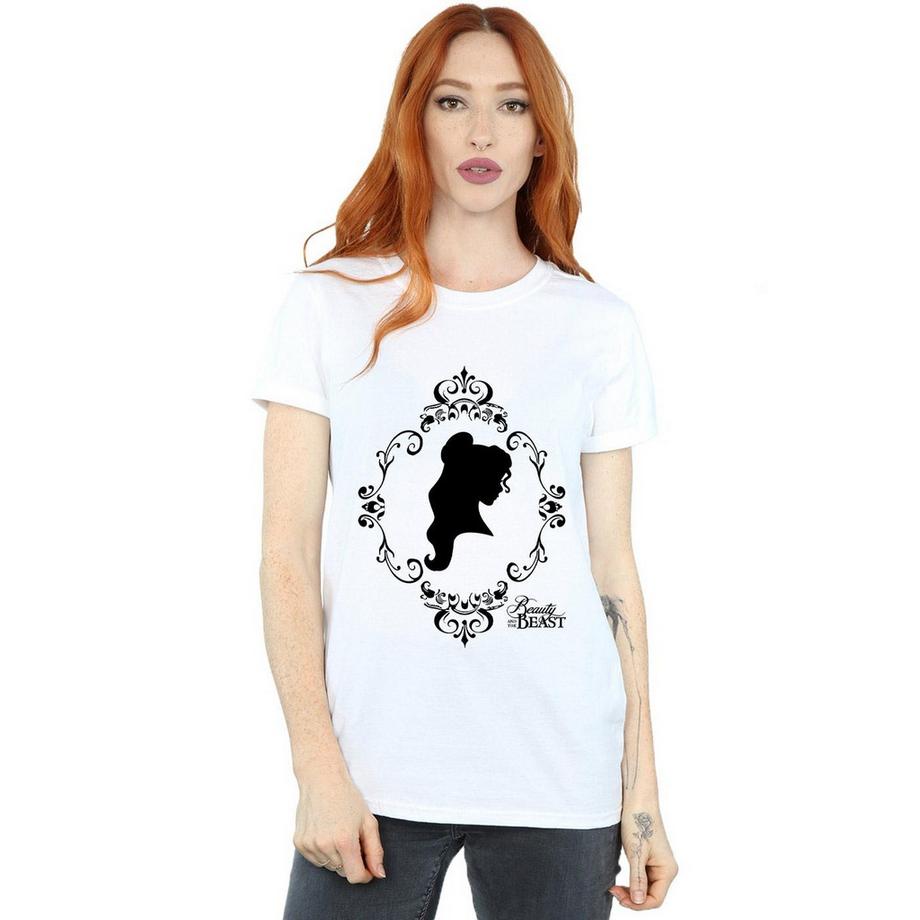 Disney PRINCESS La Bella e la Bestia T-shirt Silhouette Belle  