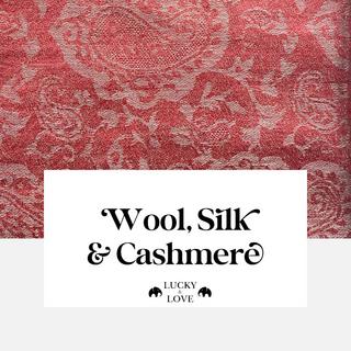 LUCKY & LOVE Safiya Cachemire Soie Laine Écharpe  