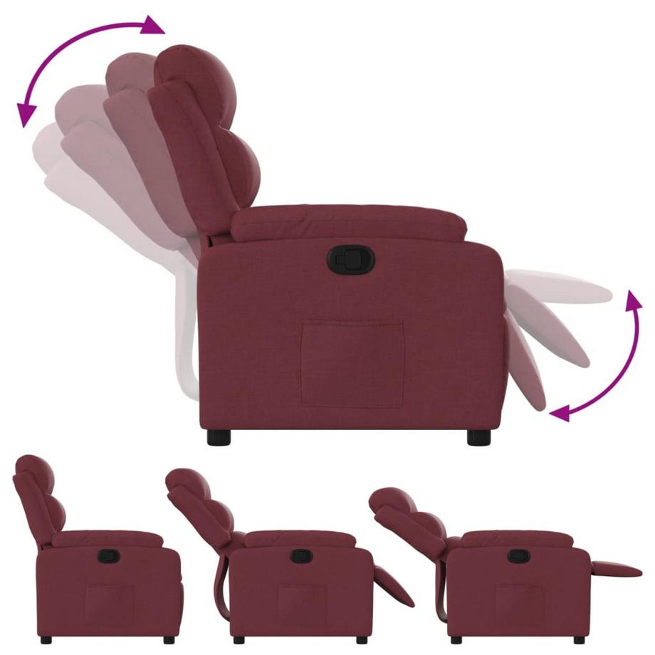 VidaXL Fauteuil inclinable tissu  