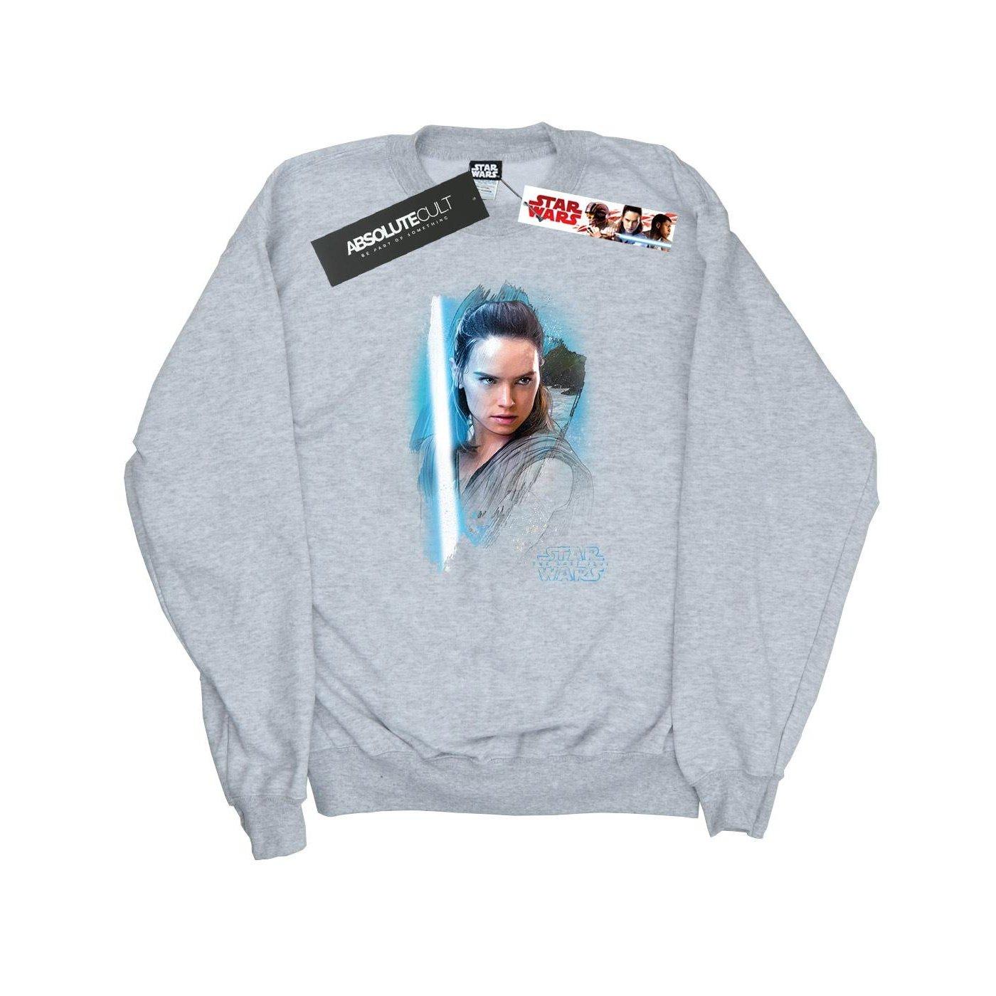 Image of The Last Jedi Rey Brushed Sweatshirt Damen Grau L