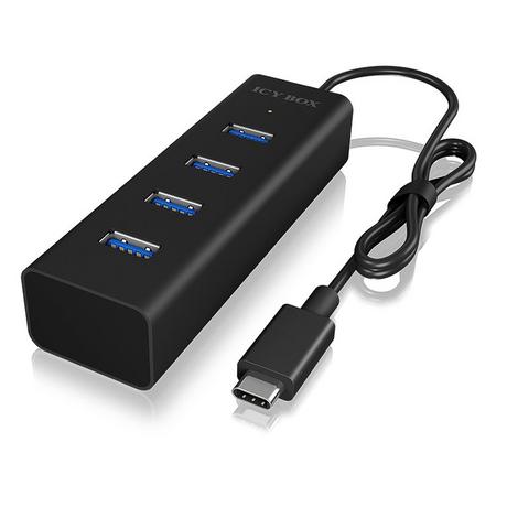 ICY Box  ICY BOX IB-HUB1409-C3 USB 3.2 Gen 1 (3.1 Gen 1) Type-C 5000 Mbit/s Schwarz 