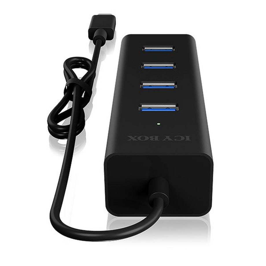 ICY Box  ICY BOX IB-HUB1409-C3 USB 3.2 Gen 1 (3.1 Gen 1) Type-C 5000 Mbit/s Schwarz 