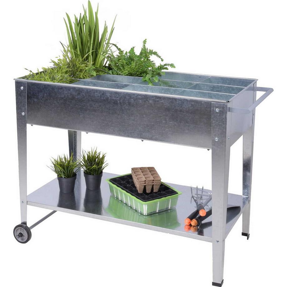 mutoni Lit surélevé Mariegold acier argenté  