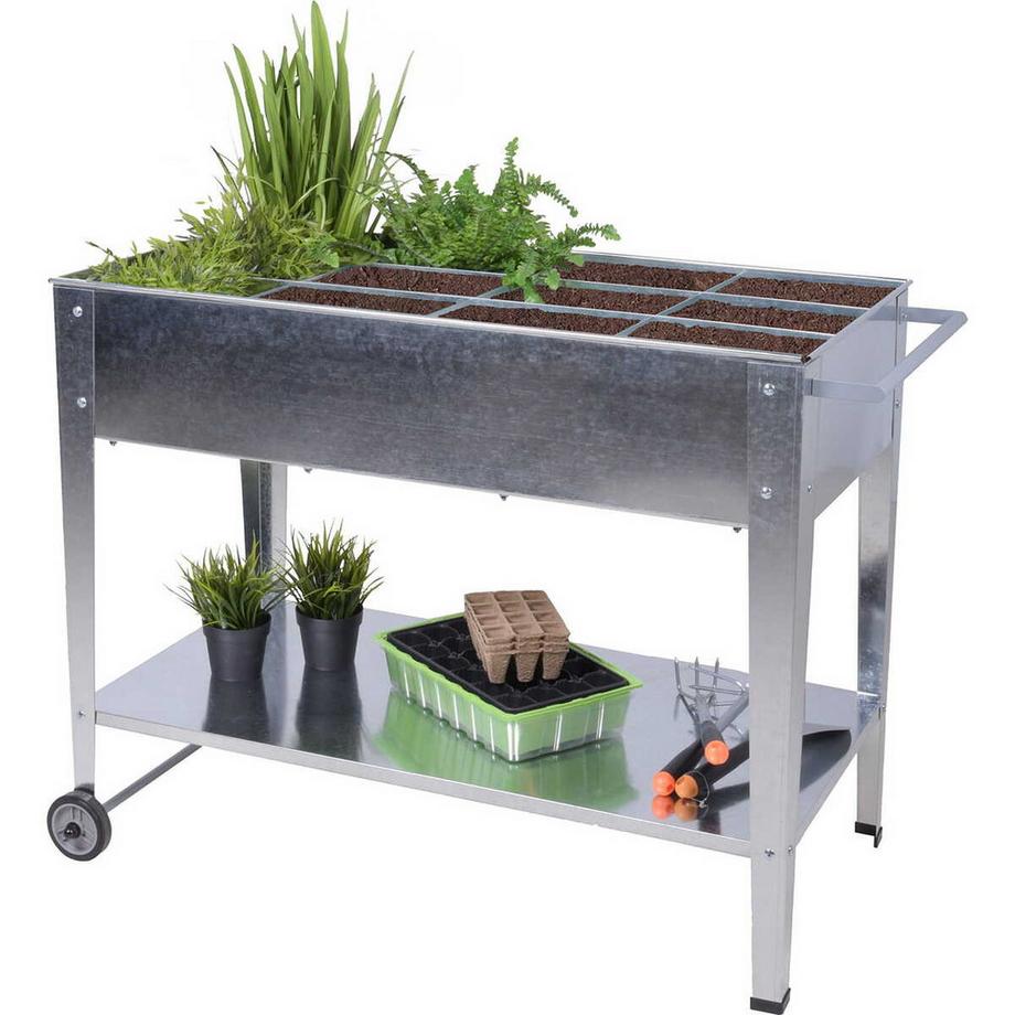 mutoni Lit surélevé Mariegold acier argenté  