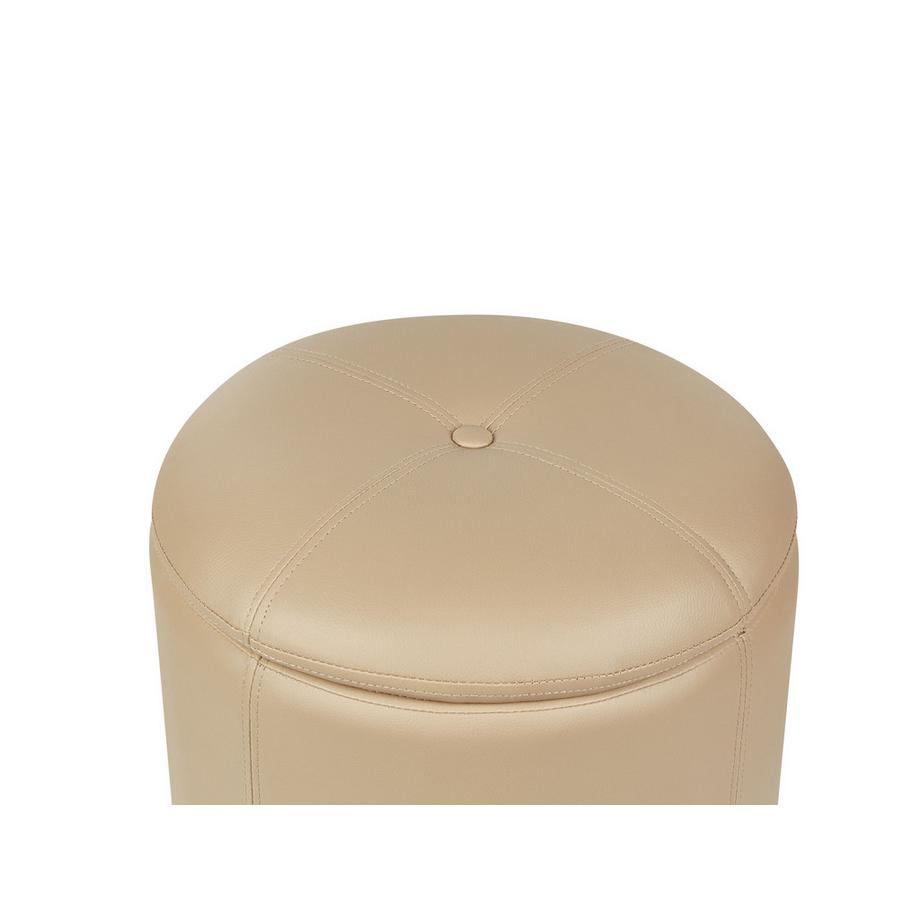 Beliani Pouf mit Stauraum aus Kunstleder Glamourös MARYLAND  