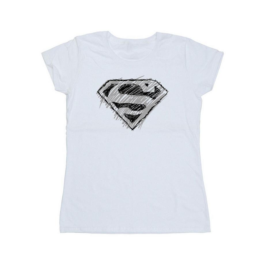 DC COMICS Superman Sketch Logo T-Shirt  