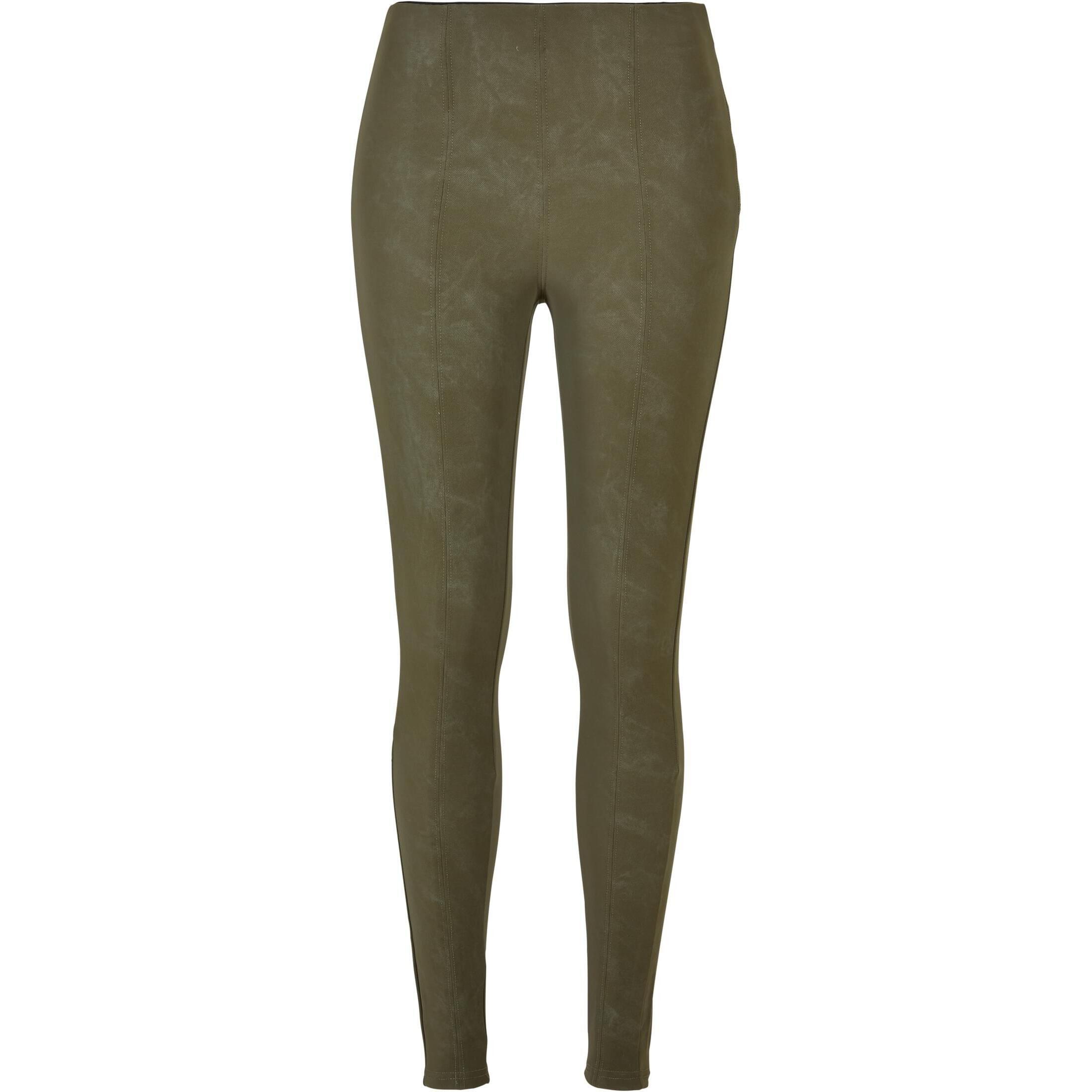 Image of Hose Aus Verwaschenem Eder Damen Urban Cassics Unisex Olivegrün L