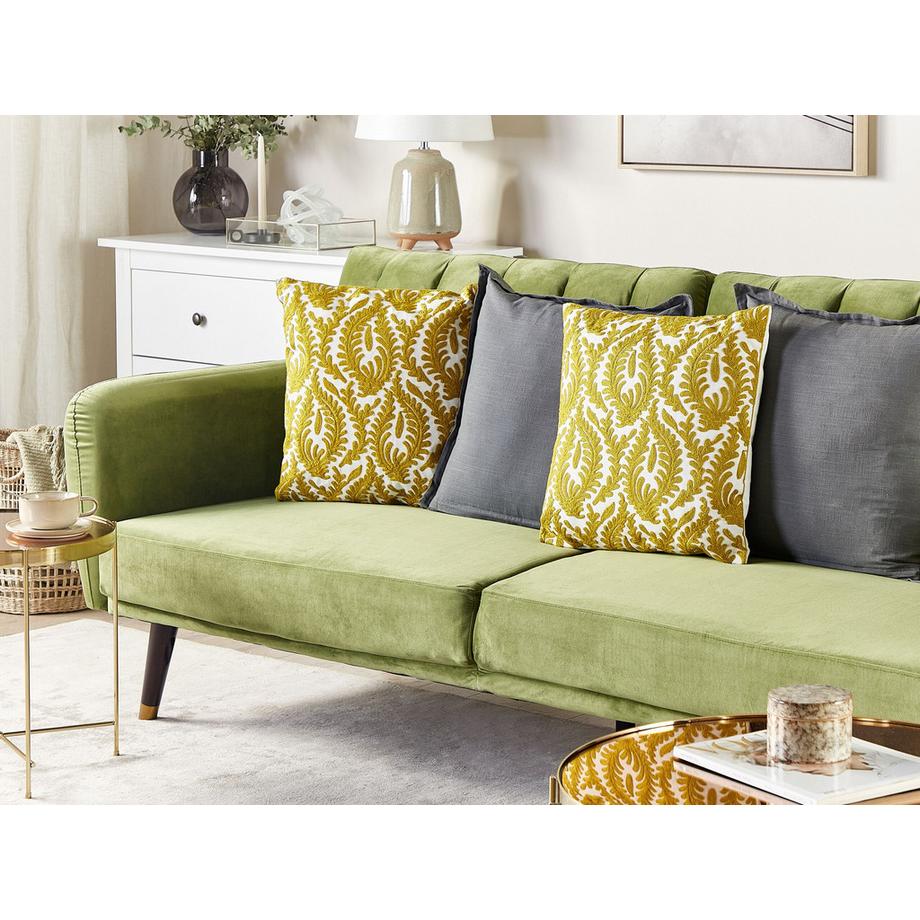 Beliani Set di 2 cuscini en Cotone Moderno PRIMULA  