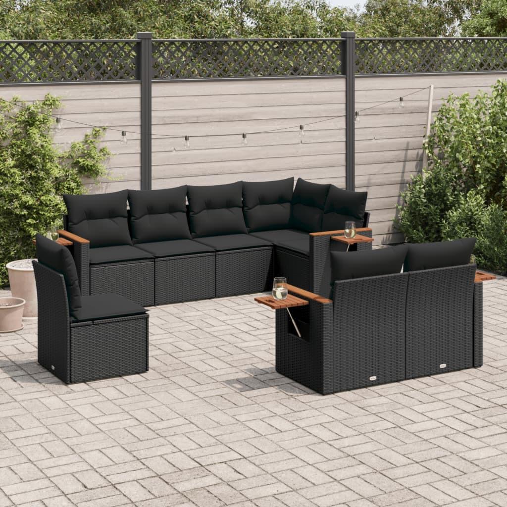 VidaXL set divano da giardino Polirattan  