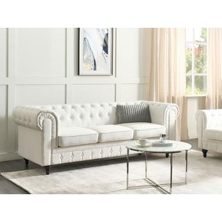 Beliani 3 Sitzer Sofa aus Polyester Modern CHESTERFIELD  