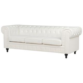 Beliani 3 Sitzer Sofa aus Polyester Glamourös CHESTERFIELD  