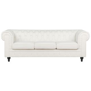 Beliani 3 Sitzer Sofa aus Polyester Glamourös CHESTERFIELD  