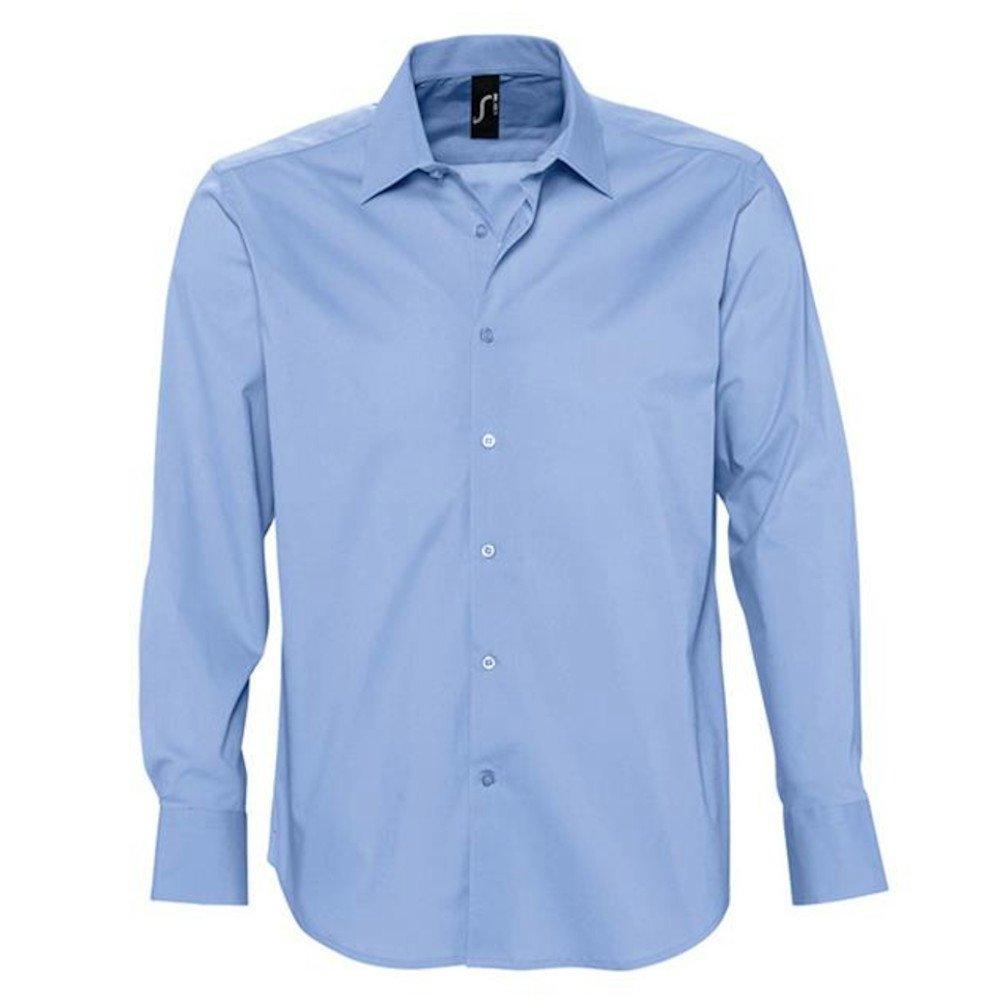 Image of Brighton Hemd Arbeitshemd, Langarm Herren Himmelblau L