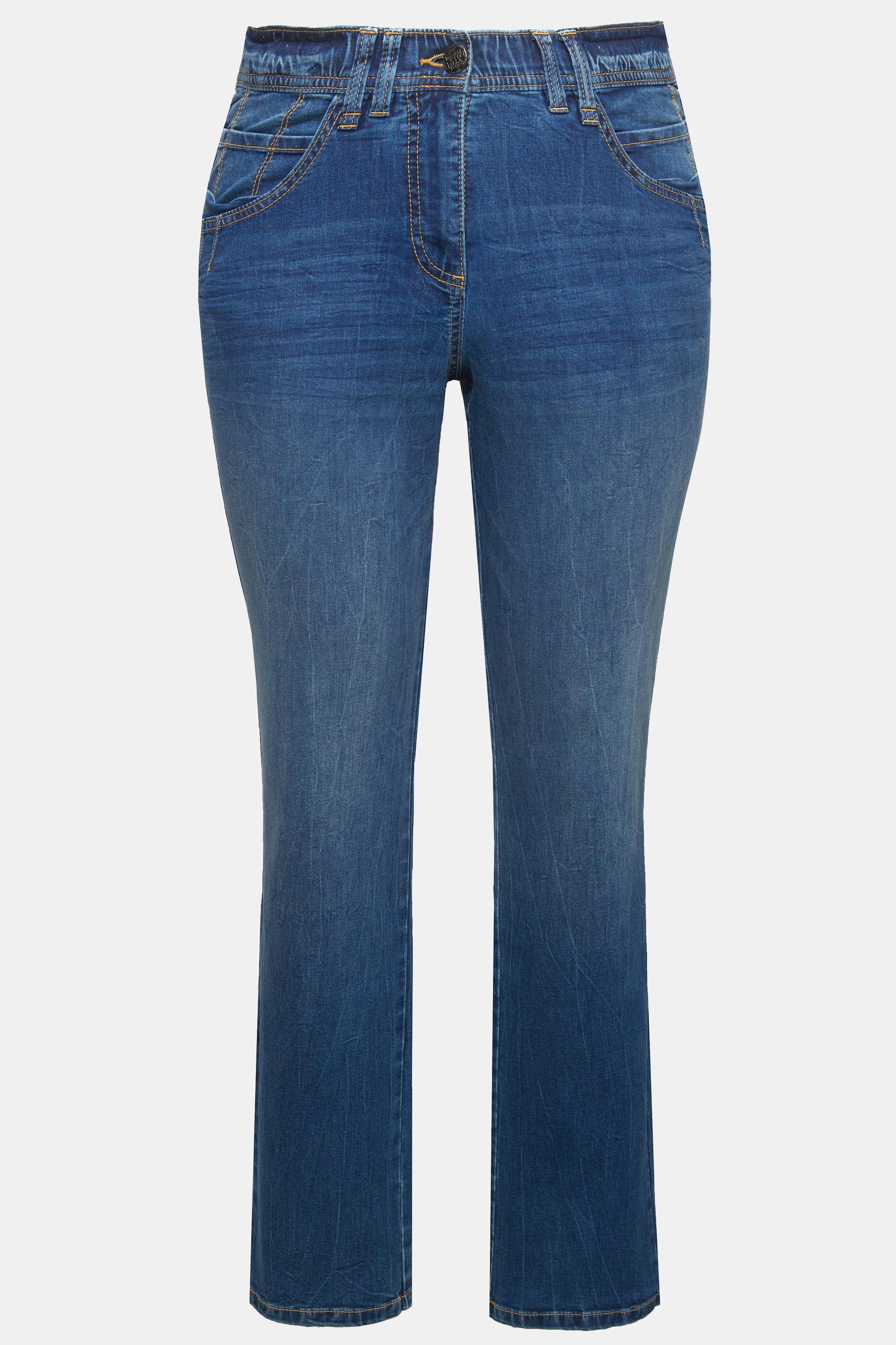 Ulla Popken  Jean Mandy, coupe 5 poches, jambe large 