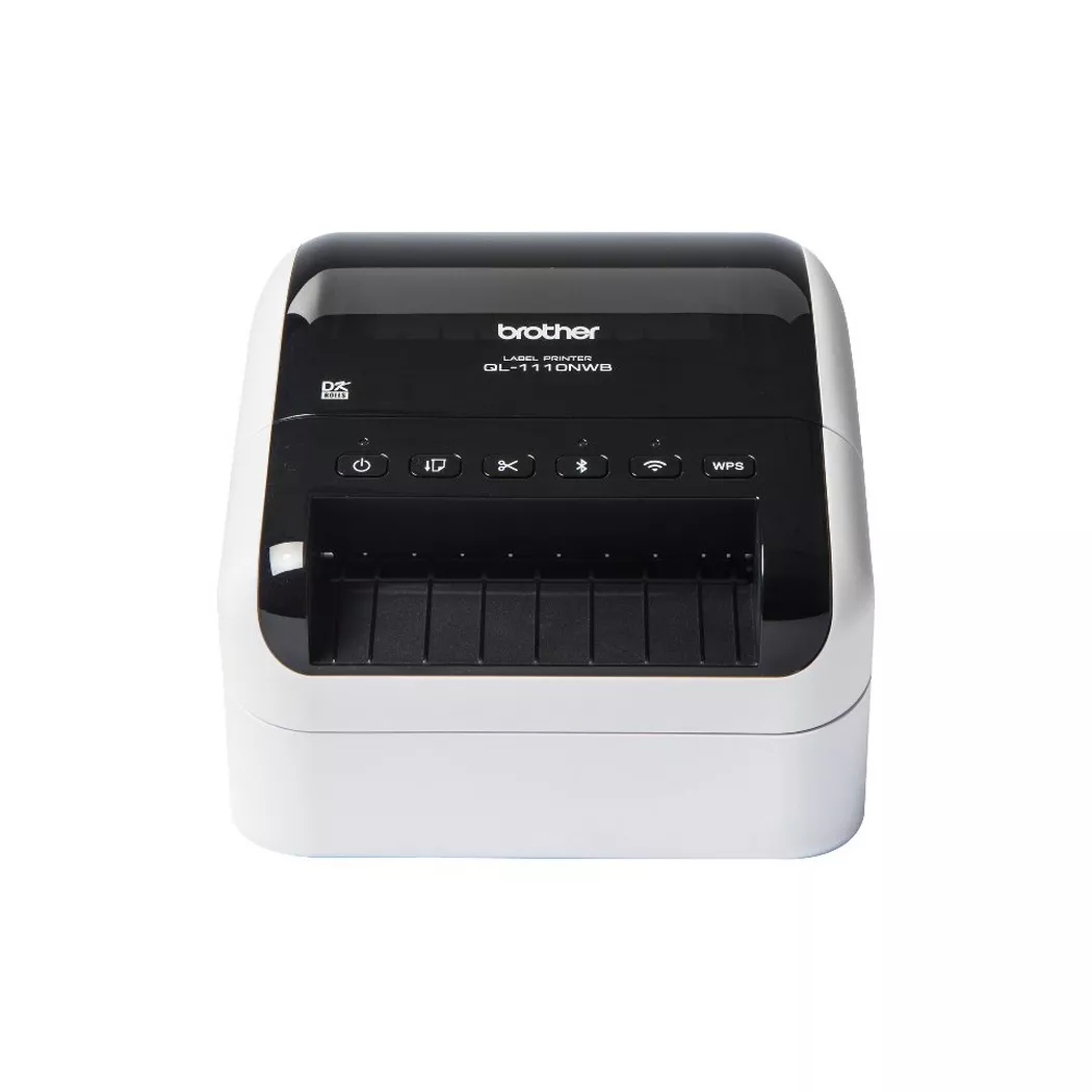 Brother – QL-1110NWB Etikettendrucker Direkt Wärme 300 x DPI 110 mmsek Verkabelt & Kabellos DK WLAN Bluetooth, Schwarz
