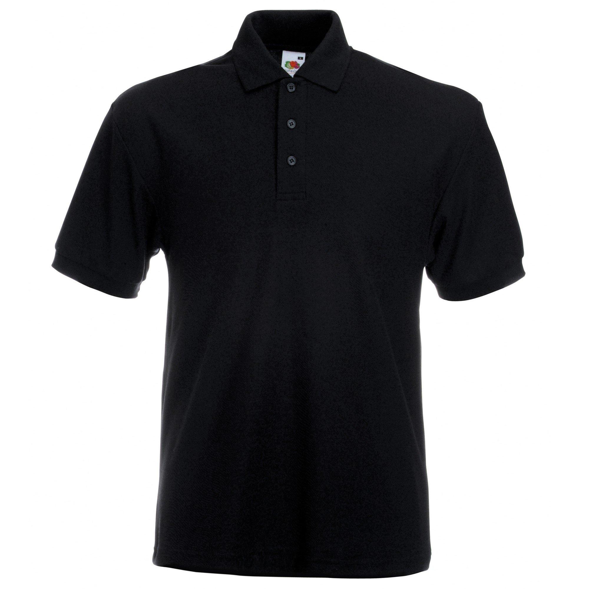 Image of 6535 Piqué Poloshirt, Kurzarm Herren Schwarz XL