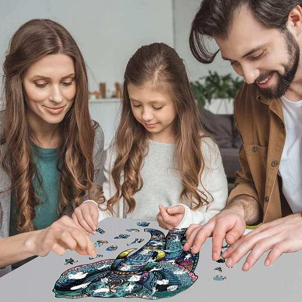 Gameloot  Holzpuzzle, 136 Teile - Elefant 