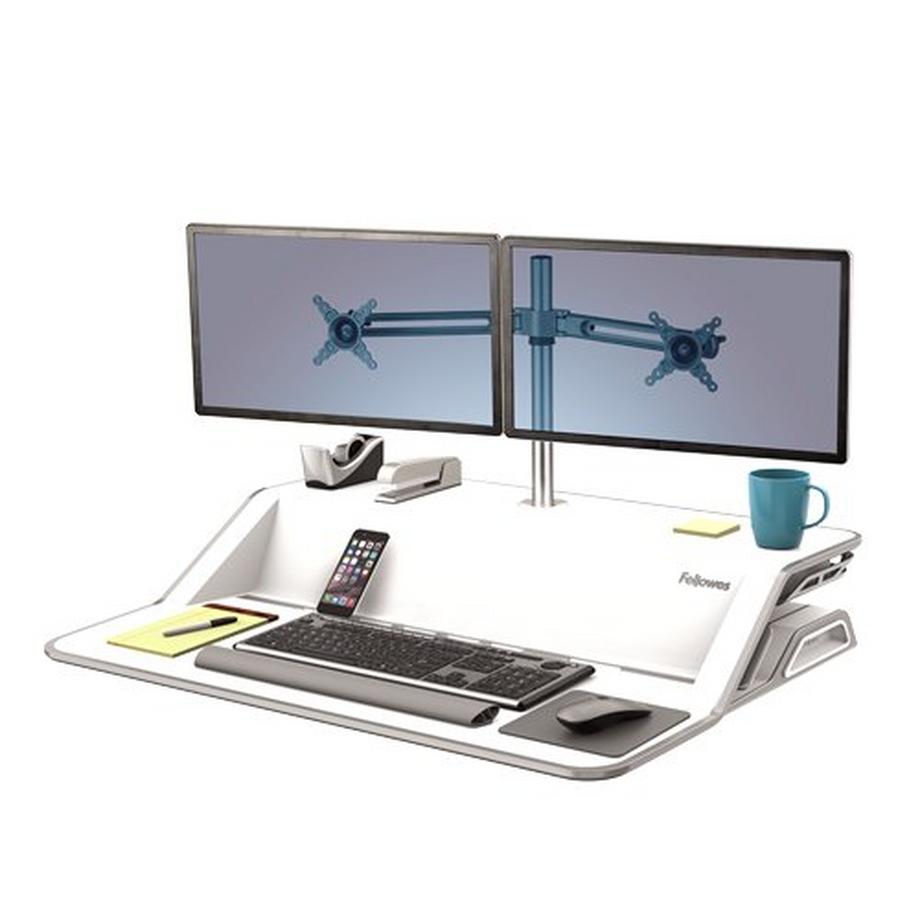 Fellowes  FELLOWES Doppel Monitorarm Kit 8042901 für Lotus Workstation 