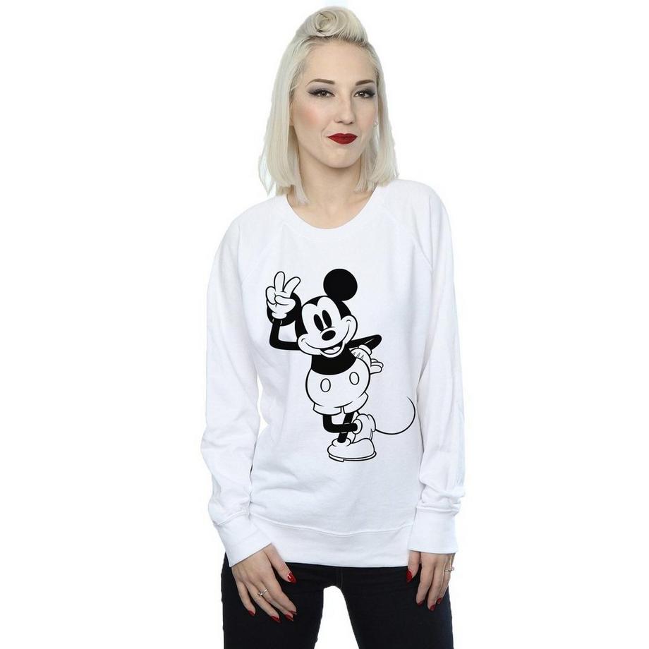 Disney Mickey Mouse Peace Zeichen Sweatshirt  