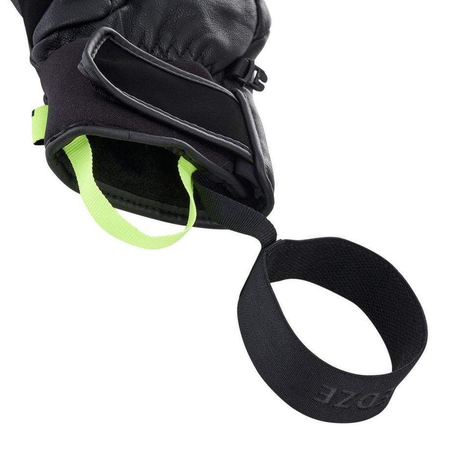 WEDZE  Guanti 3 dita sci alpino pelle 