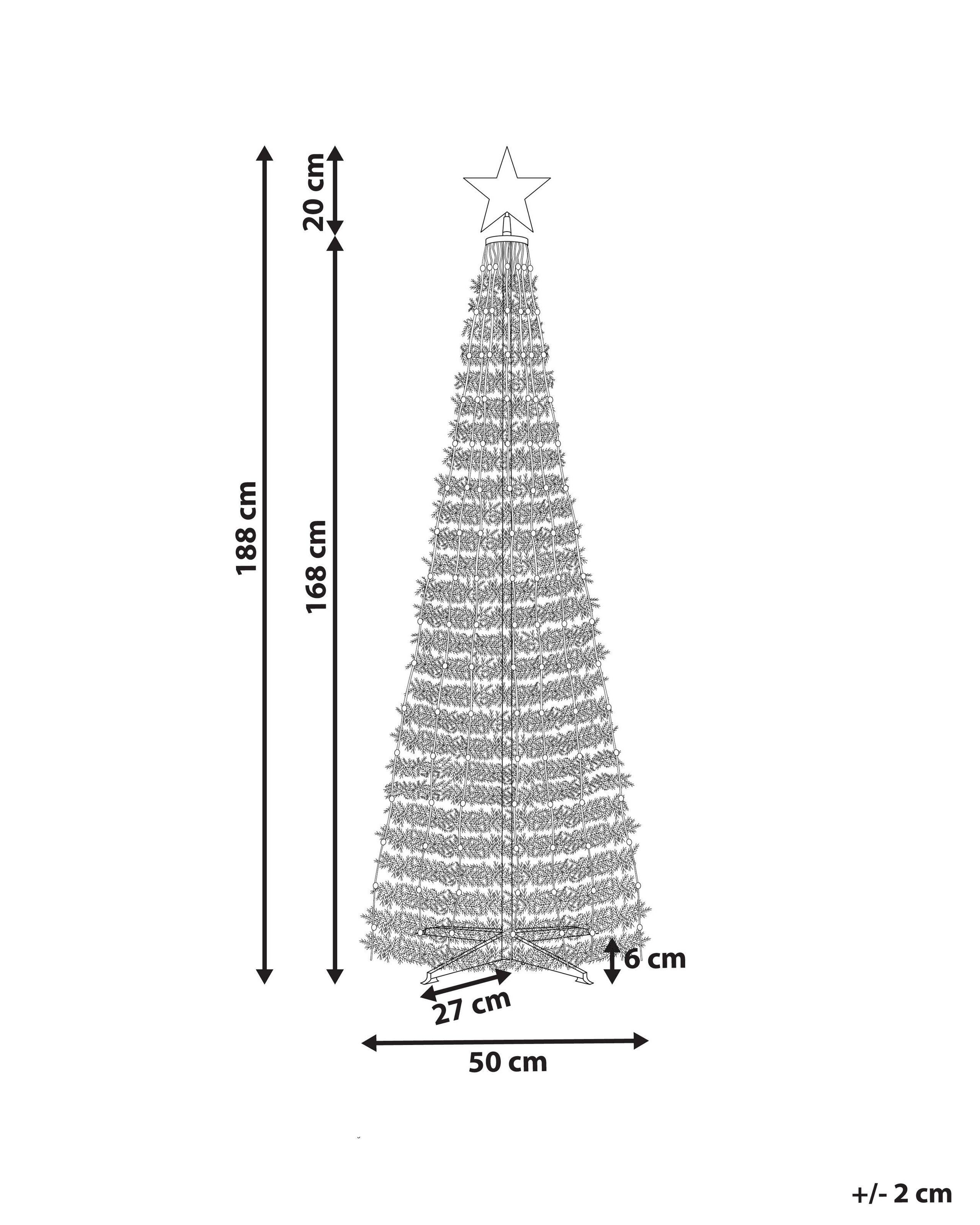 Beliani Albero di Natale pre illuminato en Materiale sintetico SAARLOQ  