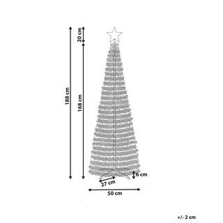 Beliani Albero di Natale pre illuminato en Materiale sintetico SAARLOQ  