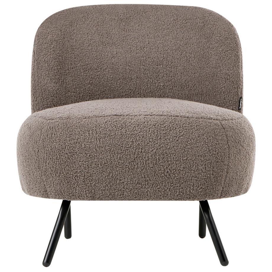 Beliani Fauteuil en Bouclé Moderne KUMLA  