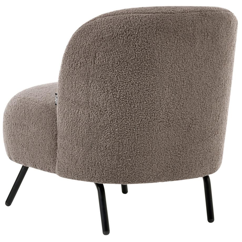 Beliani Fauteuil en Bouclé Moderne KUMLA  