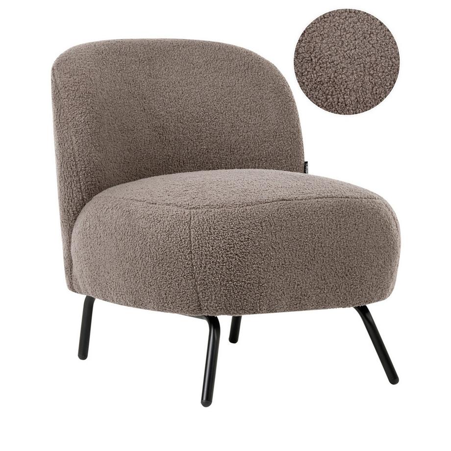 Fauteuil en Bouclé Moderne KUMLA